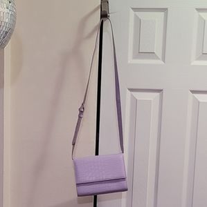 Urban Outfitters Purple Croc Faux Leather Crossbody